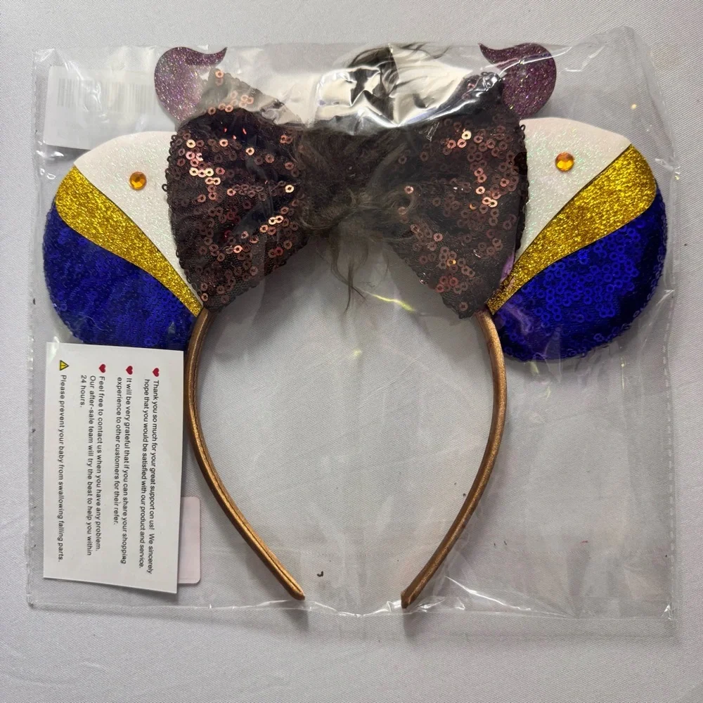 NWT Sequin Minnie Mouse Ears‎ Headband